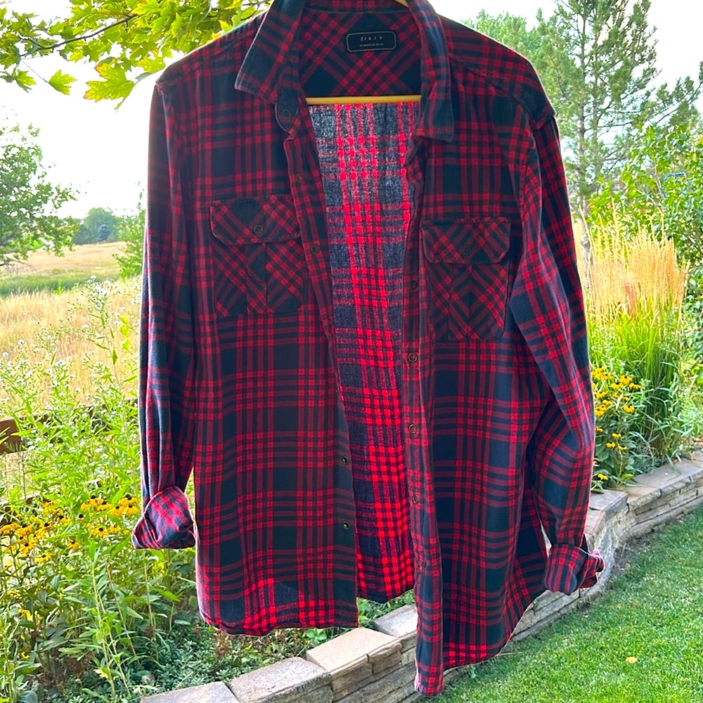 Flannel Plaid LS Shirt [button up]